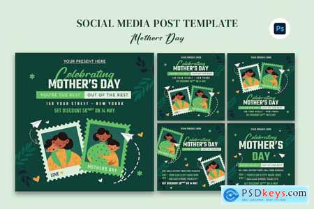 Mother's Day Social Media Post Design Template