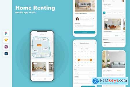 Home Renting Mobile App UI Kit