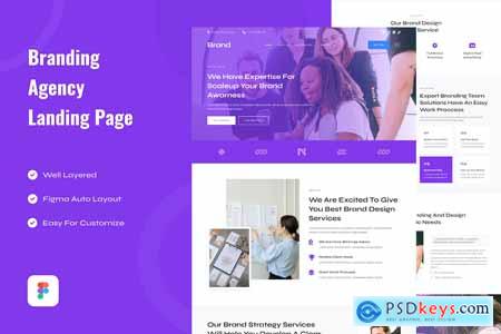 Branding Agency Landing Page Website Design Figma