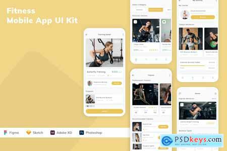 Fitness Mobile App UI Kit
