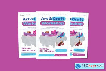 Art And Craft Workshop Flyers