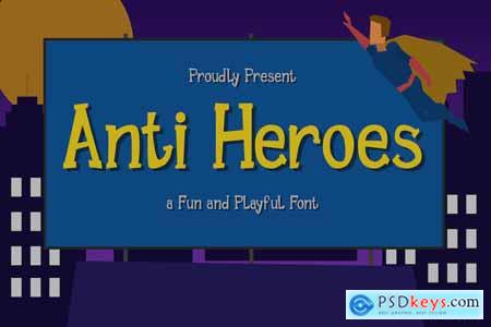 Anti Heroes - a Playful Font