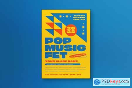 Pop Music Festival Flyer