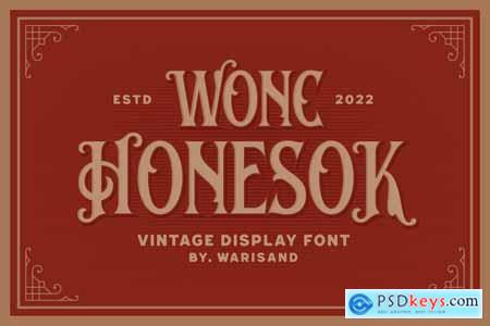 Wonc Honesok - Vintage Font