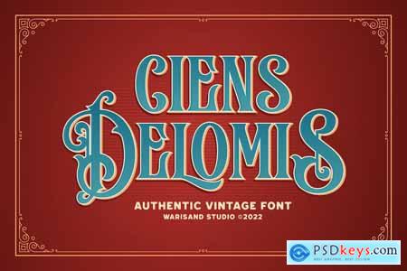 Ciens Delomis - Vintage Font