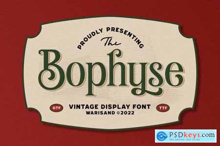 Bophyse - Vintage Font