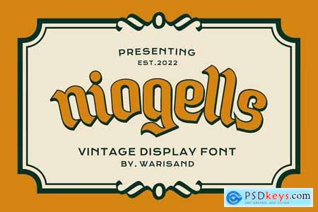 Niogells - Vintage Font