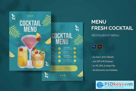 Fresh Cocktail - Food Menu