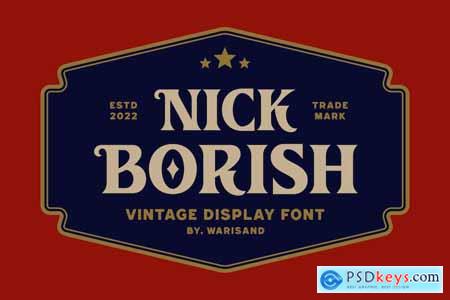 Nick Borish - Vintage Font
