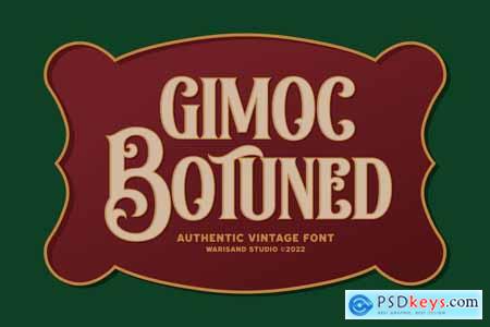 Gimoc Botuned - Vintage Font