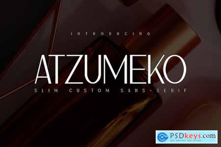 Atzumeko font