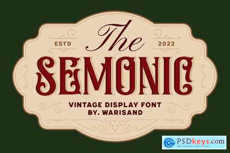 Semonic - Vintage Font