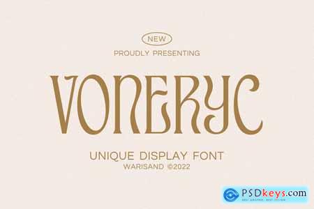 Voneryc - Unique Font