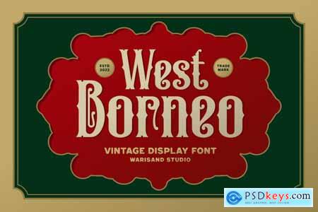 West Borneo - Vintage Font