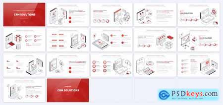 CRM Solutions - PowerPoint Infographics Slides