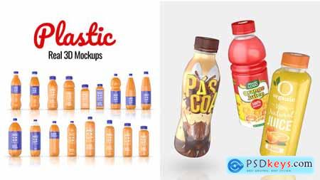 Plastic Bottle Real 3D Mockups 45524583