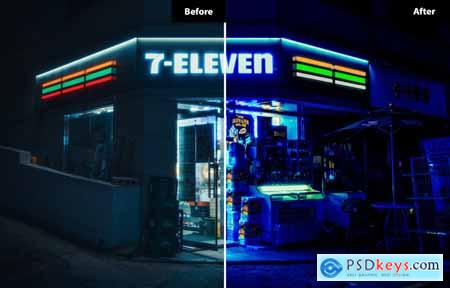 6 Neon Lightroom and Photoshop Presets