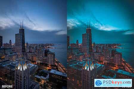 City Sky Cinematic Landscape Lightroom Presets