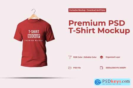 Premium PSD T-Shirt Mockup CTP7KMD