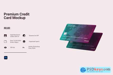 Credit Card And Debit Card Mockups
