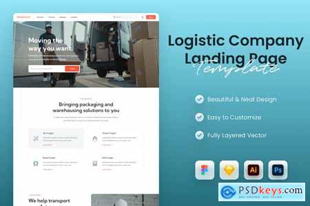 Logistic Company Landing Page Template
