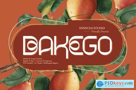 BAKEGO - Unique & Modern Typeface