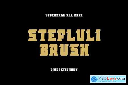 StefluliBrush font