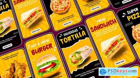 Delicious Food Menu Card After Effects Instagram Story 45479177
