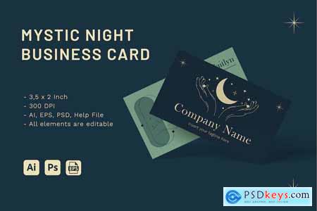 Mystic Night - Business Card