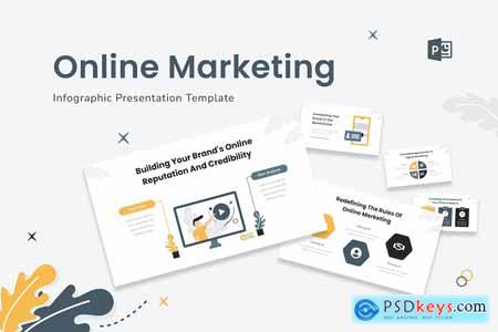 Online Marketing Infographic PowerPoint
