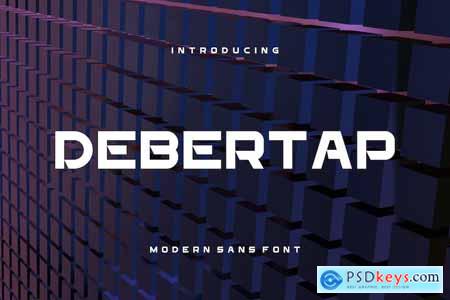 Debertap - Modern Font