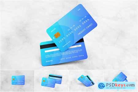 Credit Debit Card Mockup Set 02