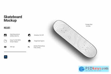 Skateboard Mockup M58BCZB