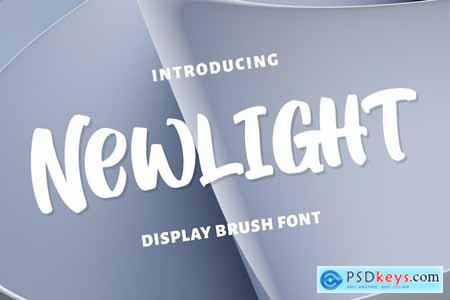 Newlight - Display Brush Font