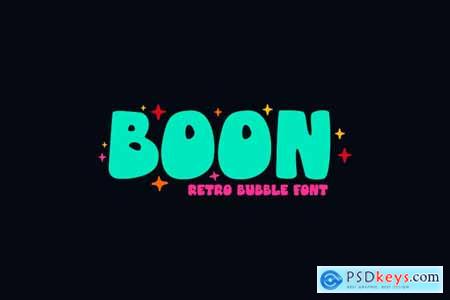 Boon Retro Bubble Font