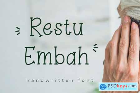 Restu Embah - Handwritten Font