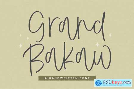 Grand Bakaw Script Font