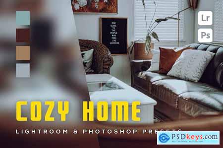6 Cozy Home Lightroom and photoshop Presets