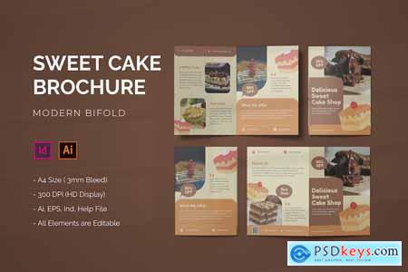 Sweet Cake - Bifold Brochure