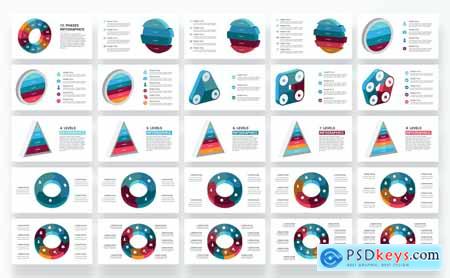 3D Infographics PowerPoint Template diagrams
