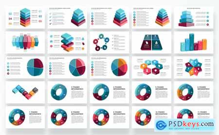 3D Infographics PowerPoint Template diagrams