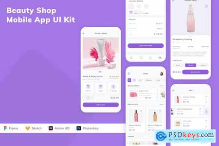 Beauty Shop Mobile App UI Kit