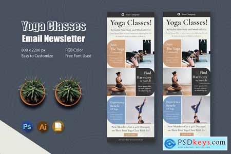 Yoga Class Email Newsletter