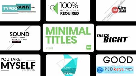 Minimal Titles 07 for After Effects 45370596