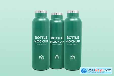 Bottle Mockup Logo and Brand