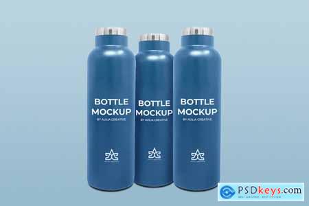 Bottle Mockup Logo and Brand