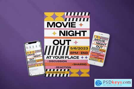 Movie Night - Flyer Media Kit 86BWUXW