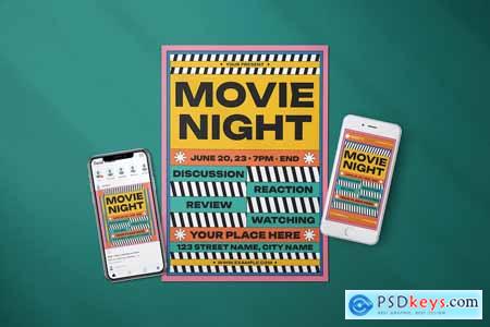 Movie Night - Flyer Media Kit 8ET2ZYK