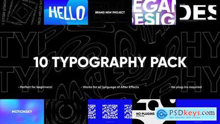 10 Perfect Typography Pack After Effects 45362253