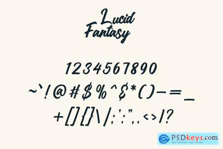 Lucid Fantasy - Script Typeface